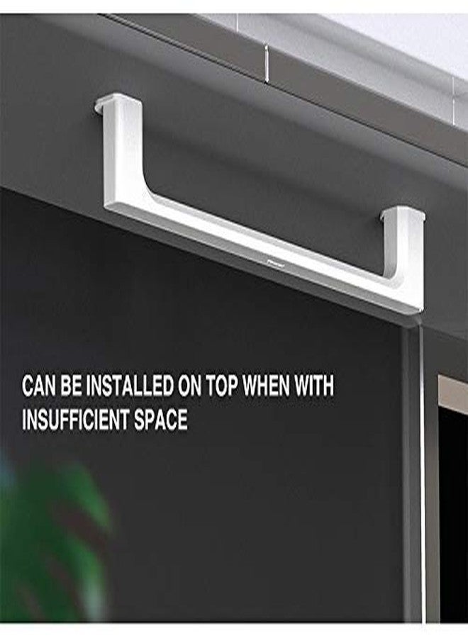 SEMITO Towel Holder - Plastic Self Adhesive Wall Mount Towel Holder for Kitchen Bathroom Toilet, Under Cabinet,Garage, Laundry, Pantry- No Drilling Pack of 1 - Image 5